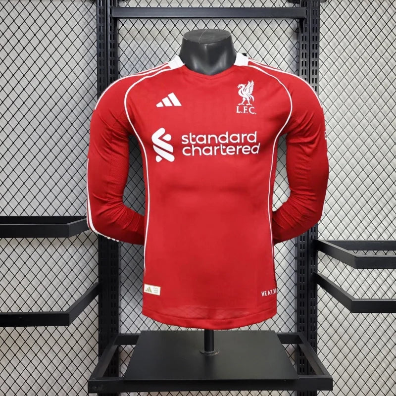 Liverpool 2025/2026 Home Long Sleeve Jersey