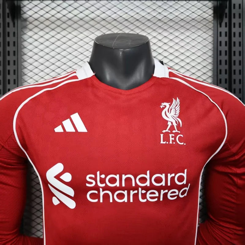 Liverpool 2025/2026 Home Long Sleeve Jersey