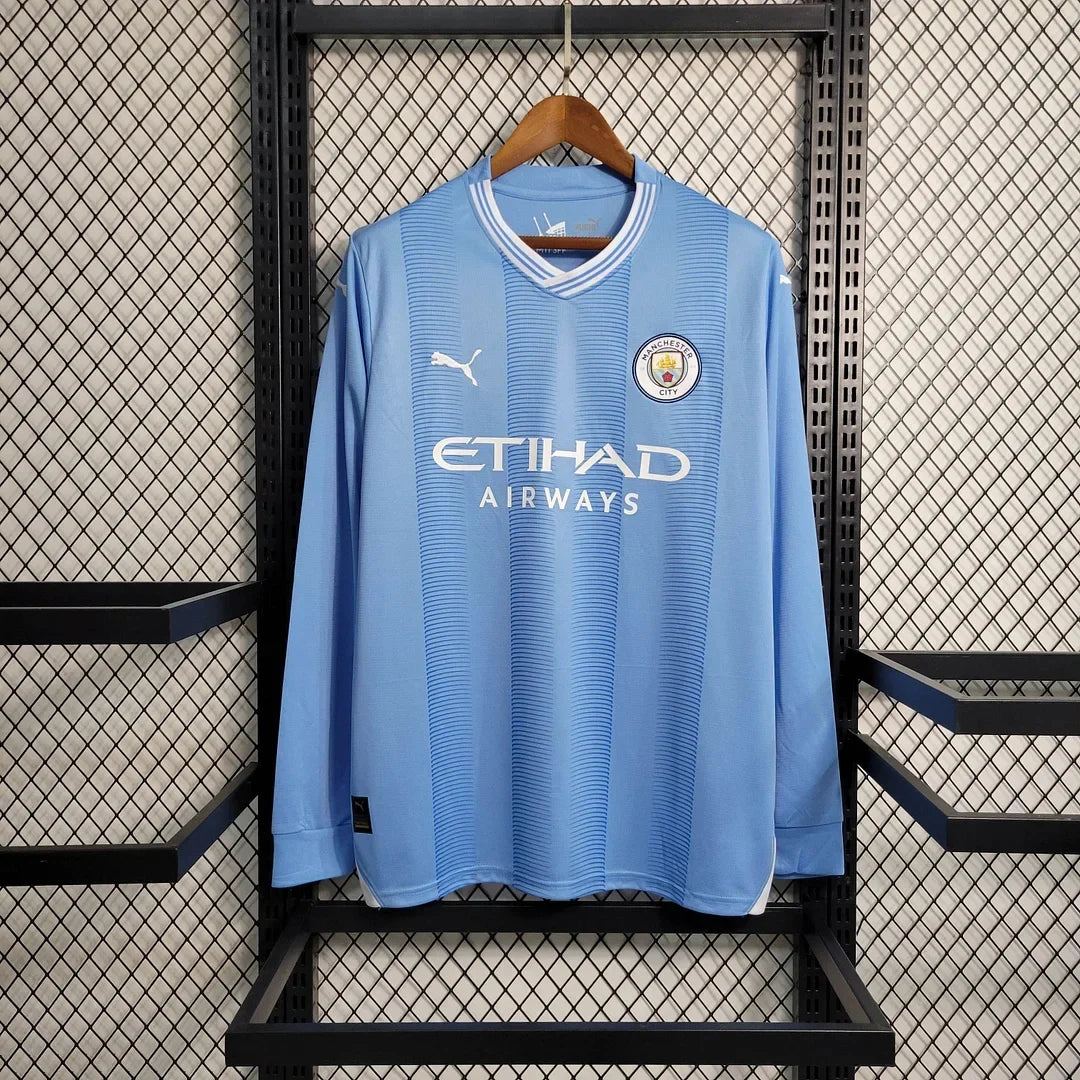 Manchester City 2023/2024 Home Long Sleeve Jersey