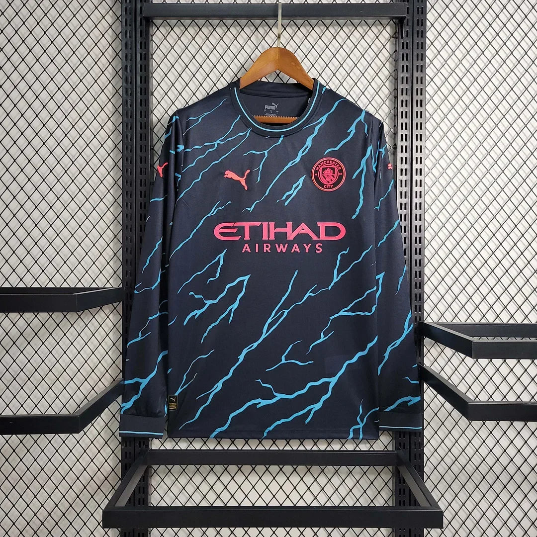 Manchester City 2023/2024 Third Away Long Sleeve Jersey
