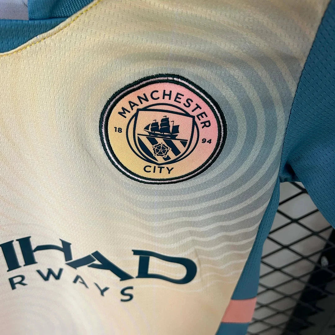 Manchester City 2024/2025 Fourth Away Jersey Kids Size