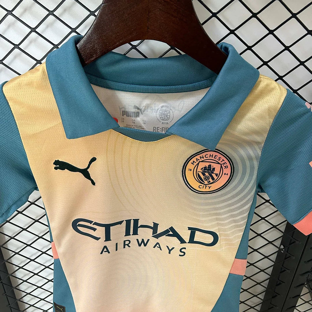 Manchester City 2024/2025 Fourth Away Jersey Kids Size