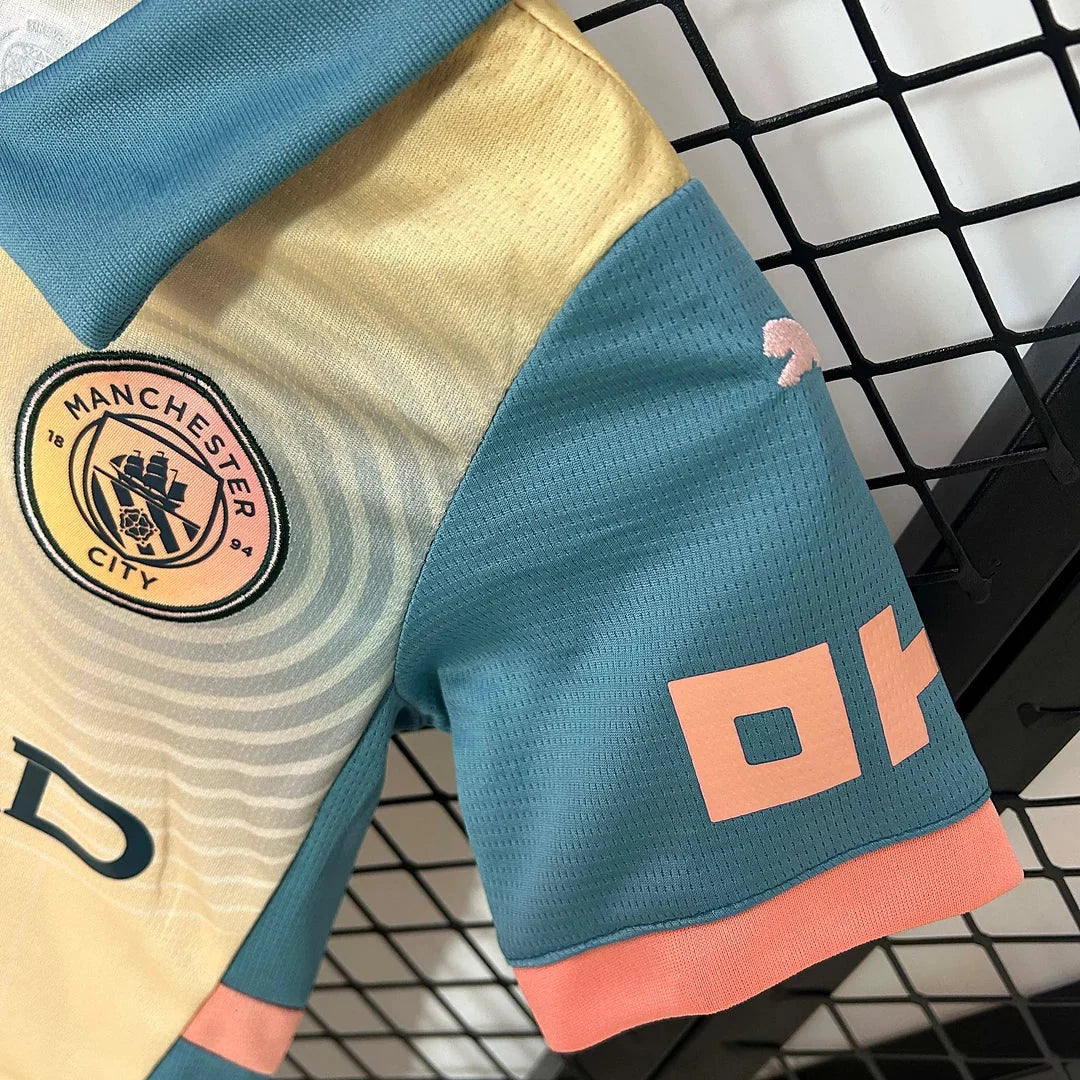 Manchester City 2024/2025 Fourth Away Jersey Kids Size