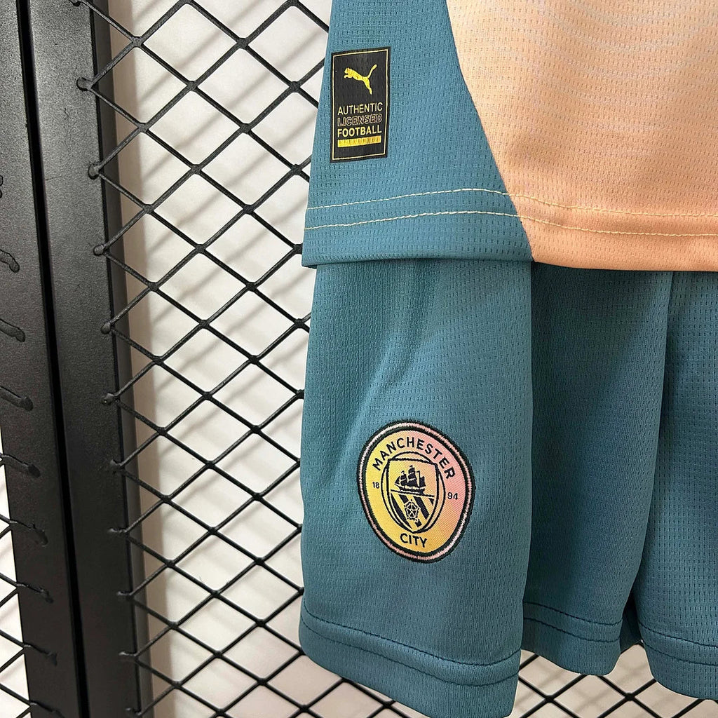 Manchester City 2024/2025 Fourth Away Jersey Kids Size