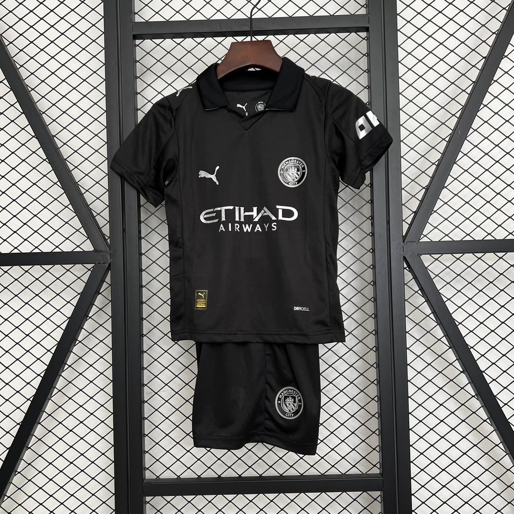 Manchester City 2025/2026 Away Jersey Kids Size