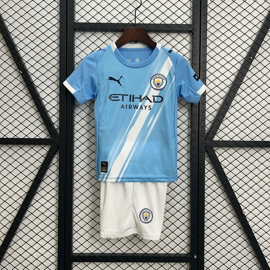 Manchester City 2025/2026 Home Jersey Kids Size