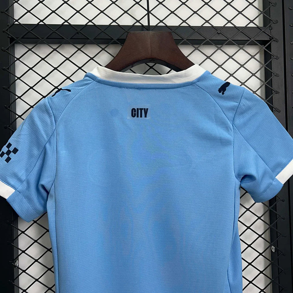 Manchester City 2025/2026 Home Jersey Kids Size