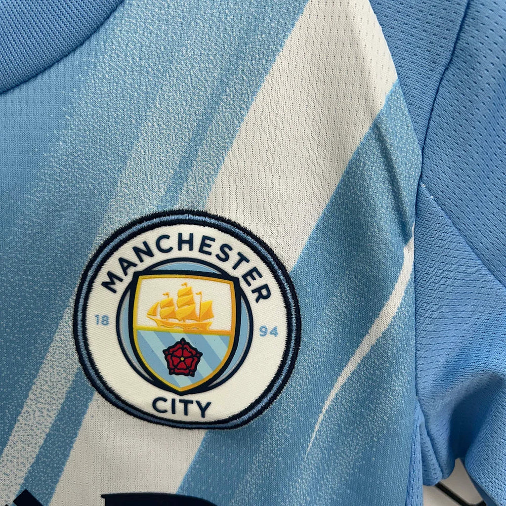 Manchester City 2025/2026 Home Jersey Kids Size