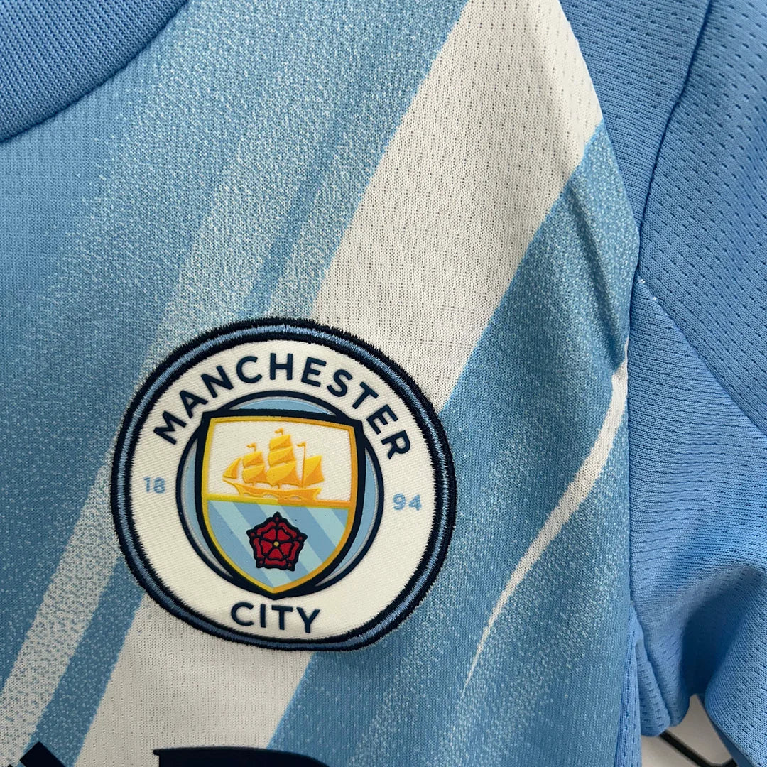 Manchester City 2025/2026 Home Jersey Kids Size