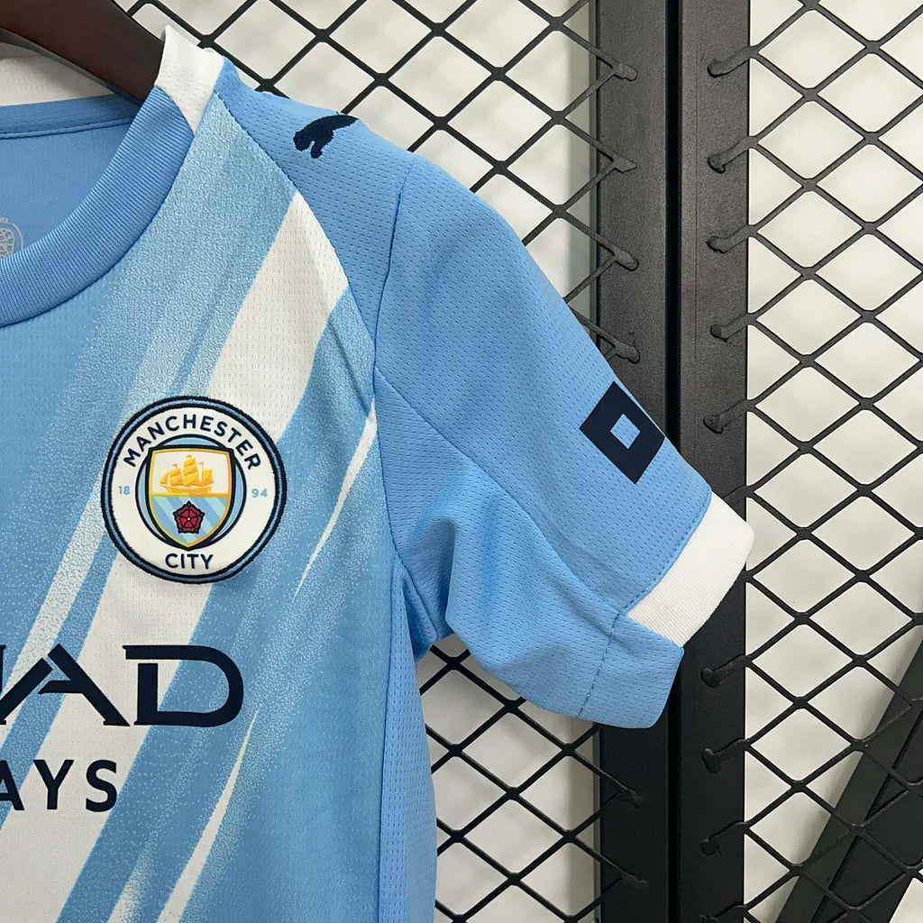 Manchester City 2025/2026 Home Jersey Kids Size