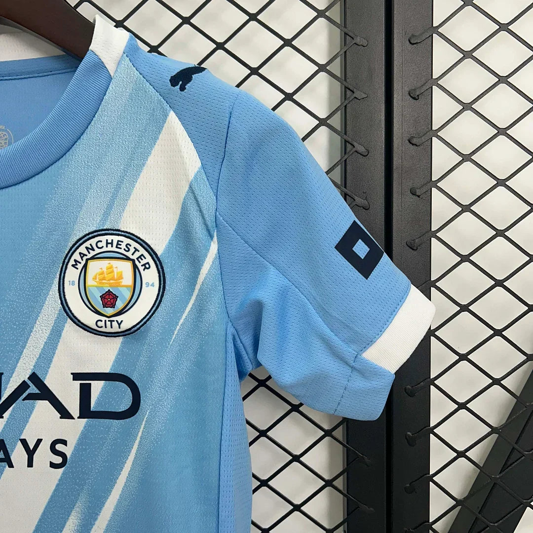 Manchester City 2025/2026 Home Jersey Kids Size