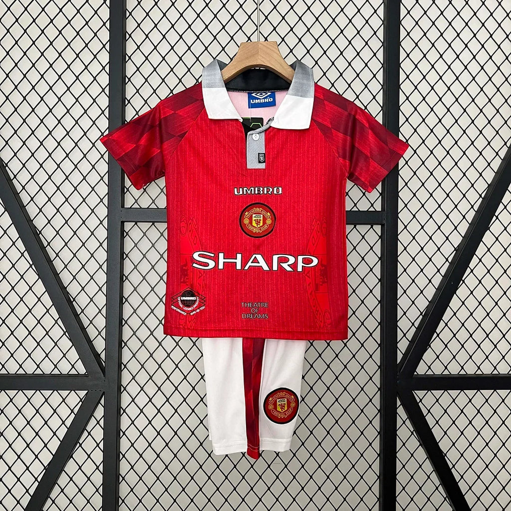 Manchester United 1996/1998 Home Retro Jersey Kids Size