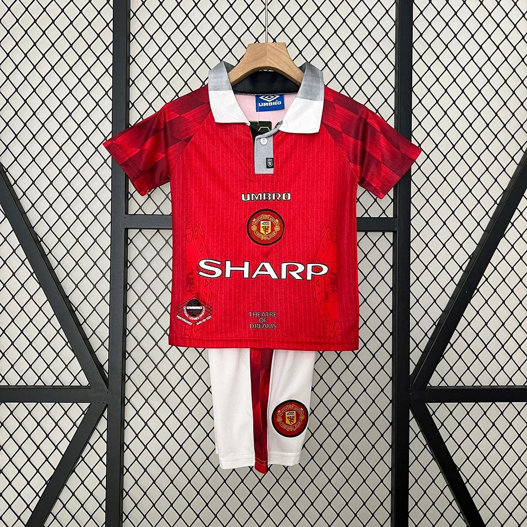 Manchester United 1996/1998 Home Retro Jersey Kids Size