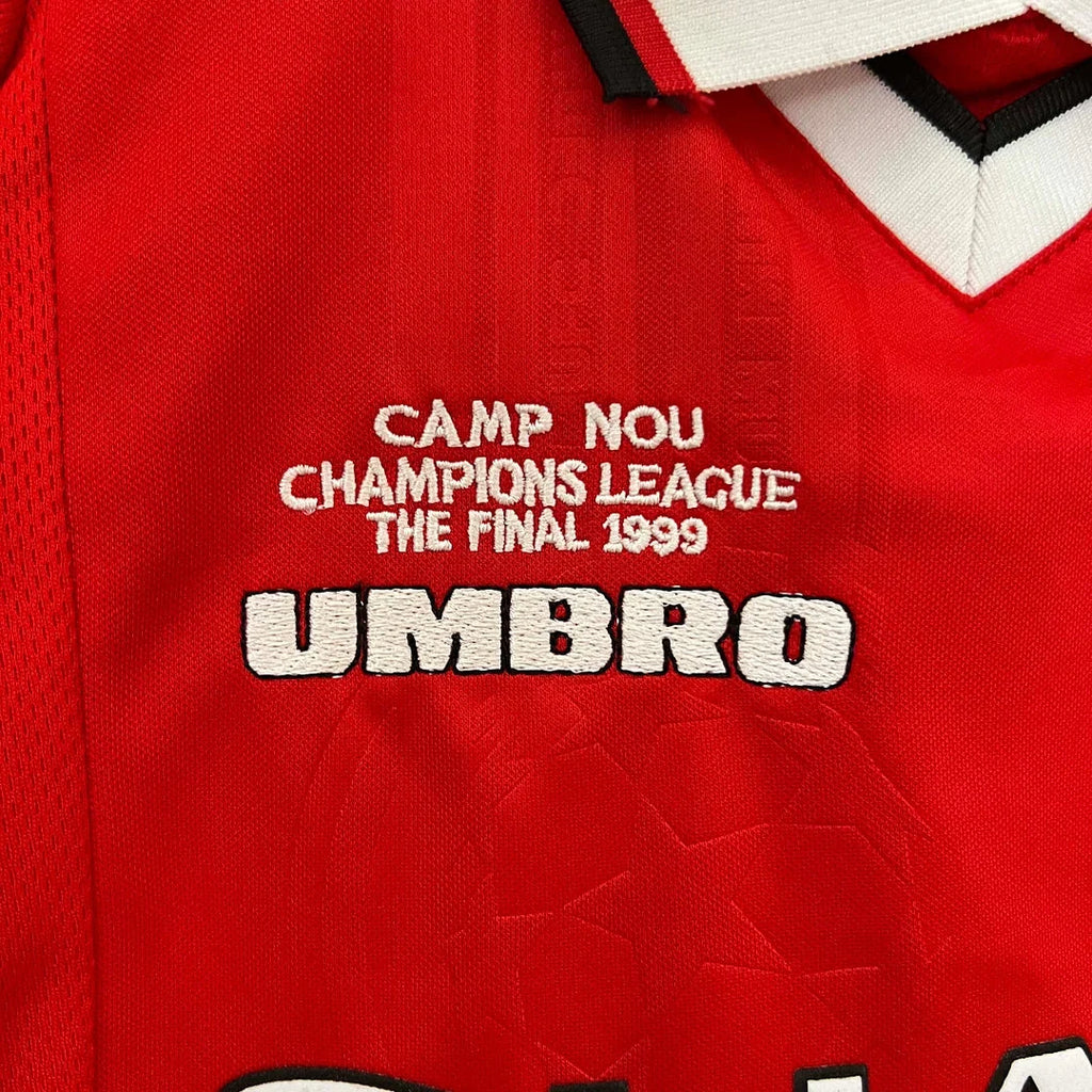 Manchester United 1999/2000 European Home Retro Jersey Kids Size