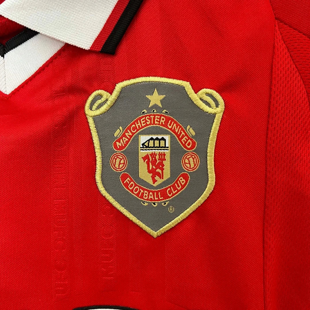 Manchester United 1999/2000 European Home Retro Jersey Kids Size