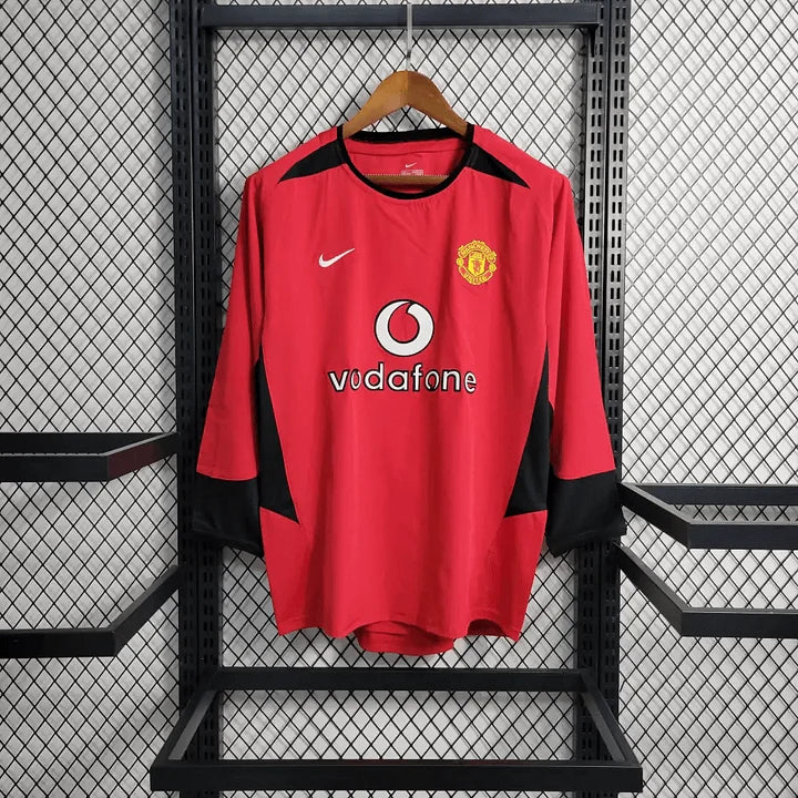 Manchester United 2002/2004 Home Long Sleeve Retro Jersey