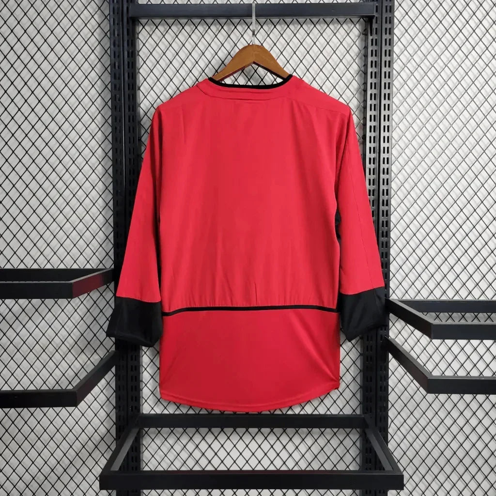 Manchester United 2002/2004 Home Long Sleeve Retro Jersey