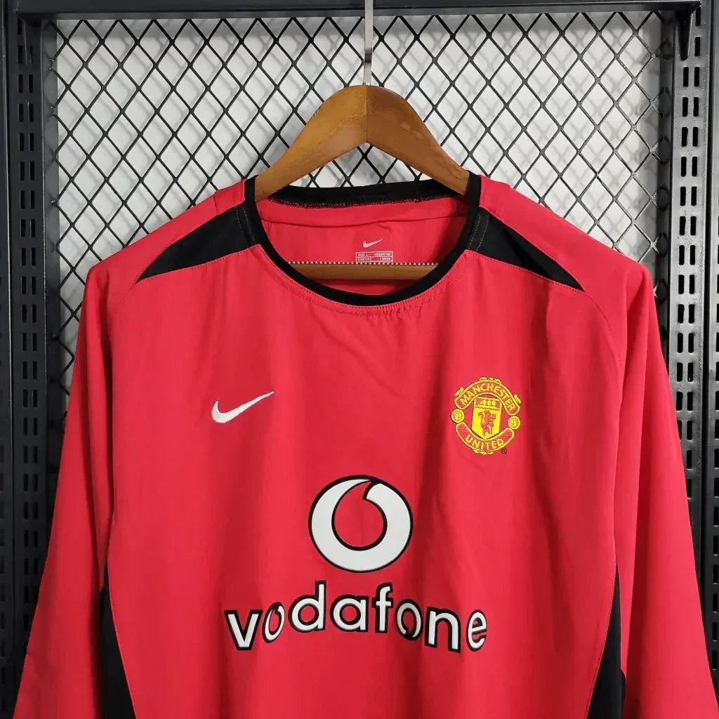 Manchester United 2002/2004 Home Long Sleeve Retro Jersey
