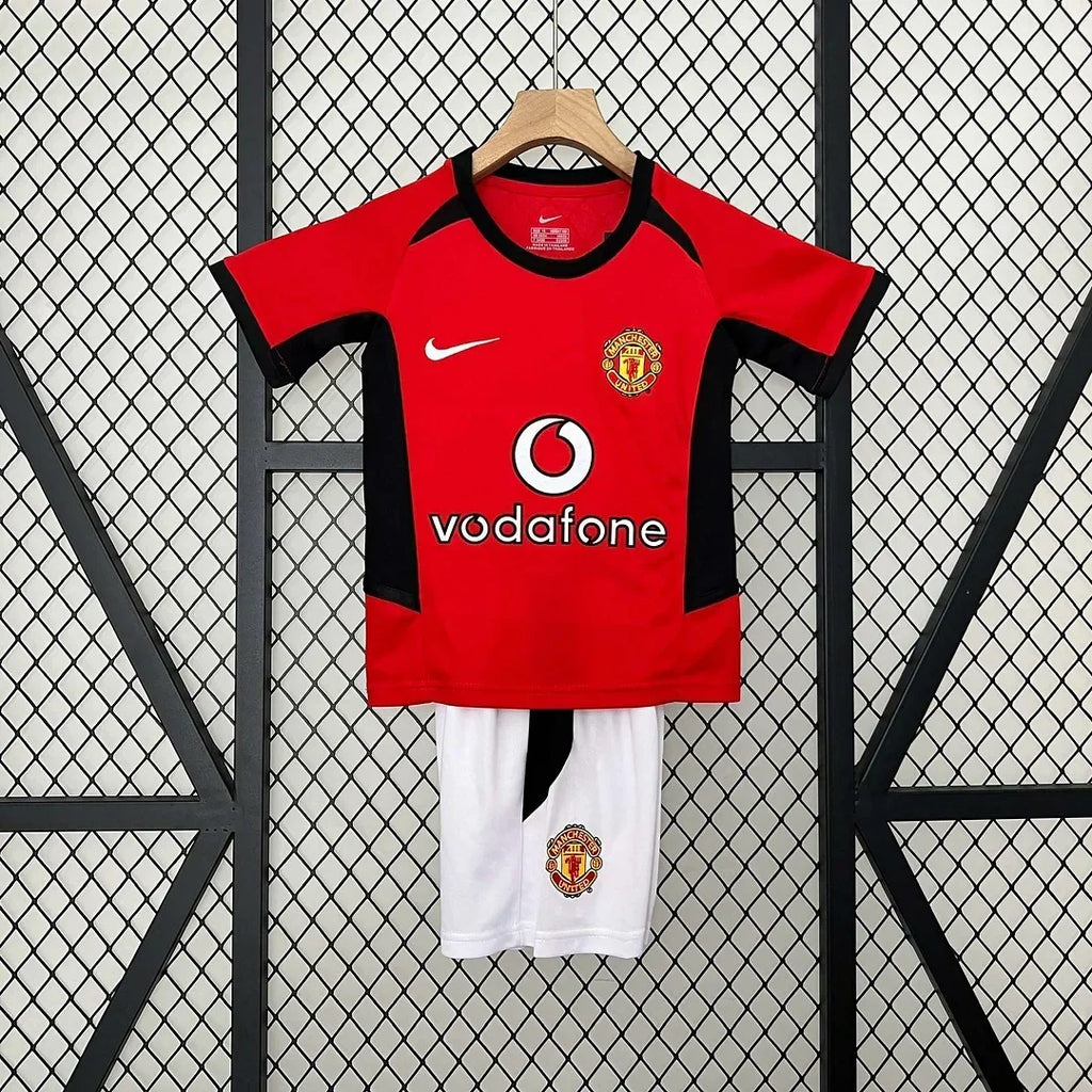 Manchester United 2002/2004 Home Retro Jersey Kids Size