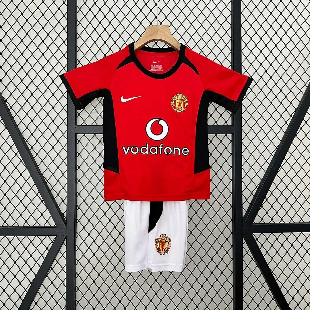 Manchester United 2002/2004 Home Retro Jersey Kids Size