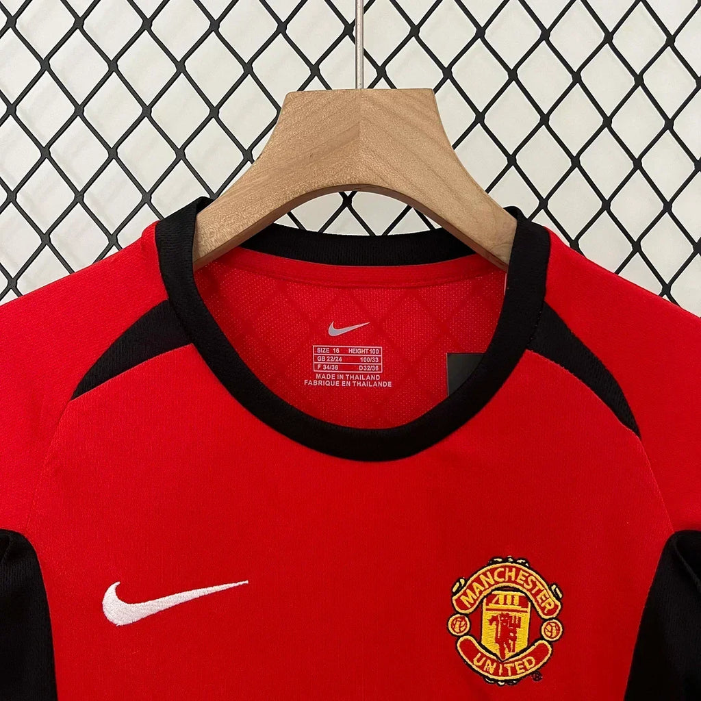 Manchester United 2002/2004 Home Retro Jersey Kids Size