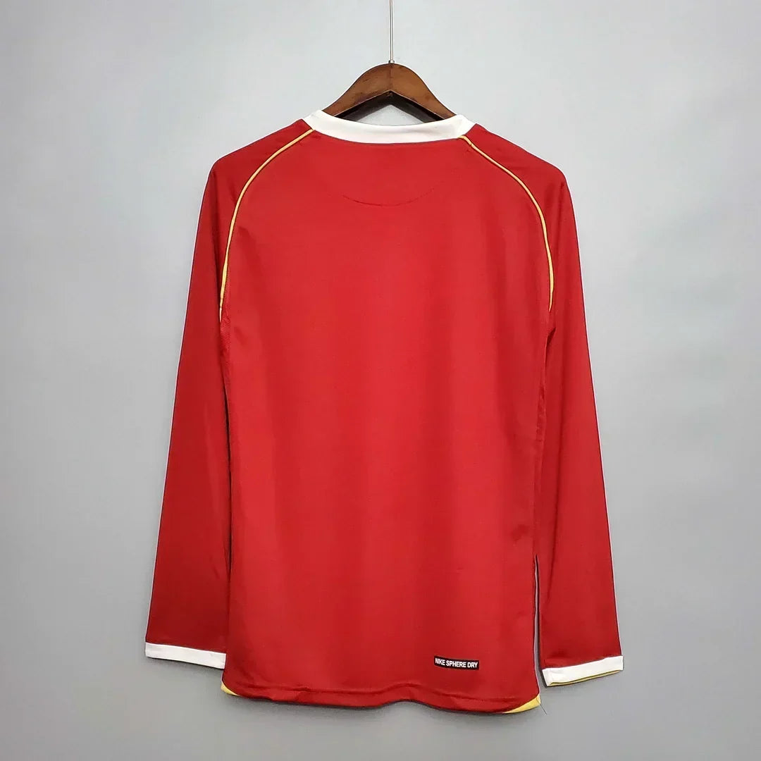 Manchester United 2006/2007 Home Long Sleeve Retro Jersey