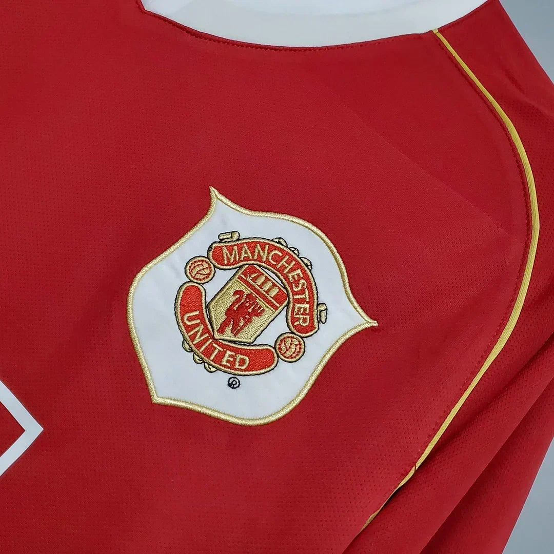 Manchester United 2006/2007 Home Long Sleeve Retro Jersey