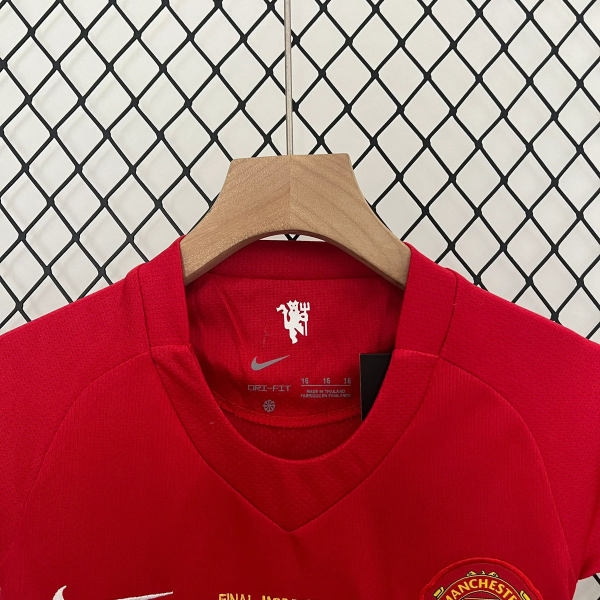 Manchester United 2007/2008 Home Retro Jersey Kids Size