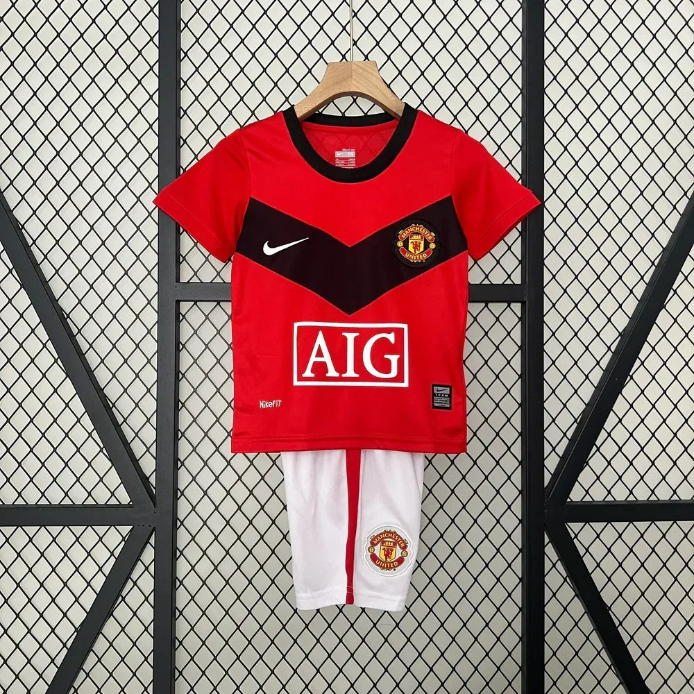 Manchester United 2009/2010 Home Retro Jersey Kids Size