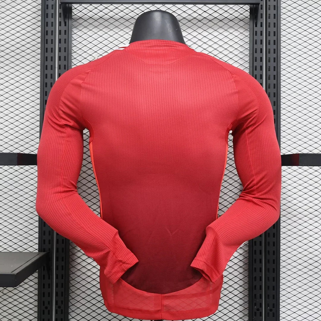 Manchester United 2024/2025 Home Long Sleeve Player Jersey