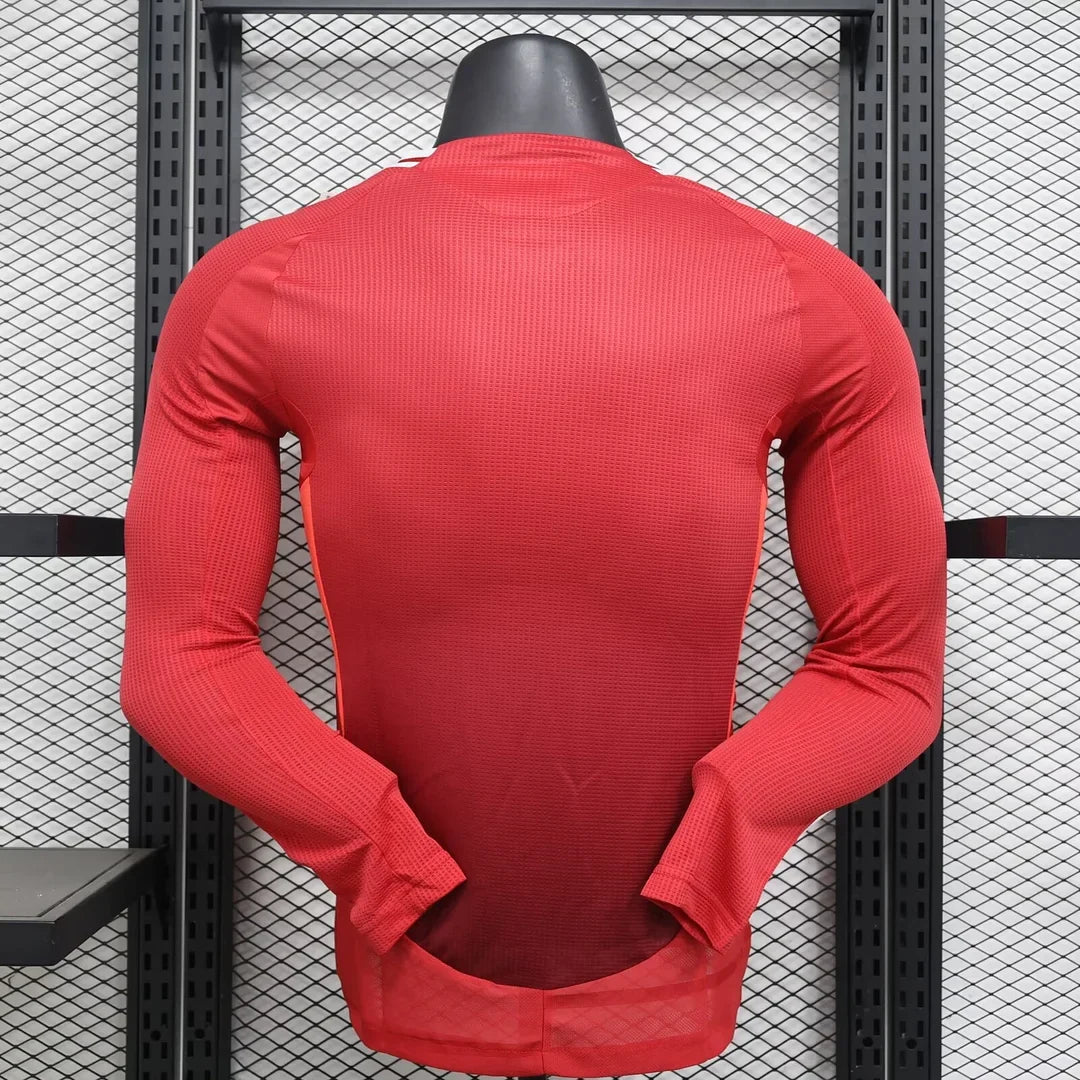 Manchester United 2024/2025 Home Long Sleeve Player Jersey
