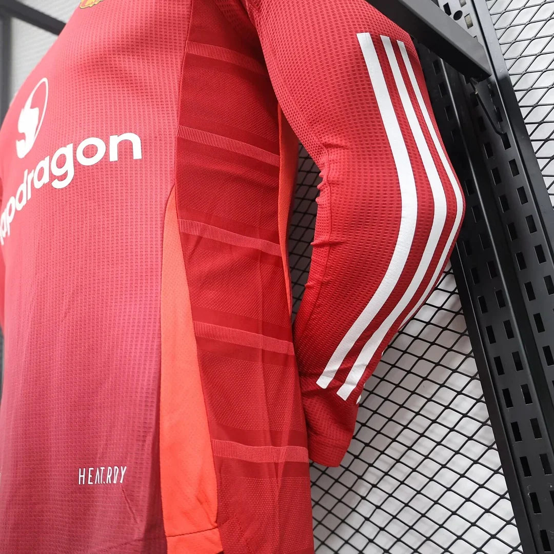 Manchester United 2024/2025 Home Long Sleeve Player Jersey