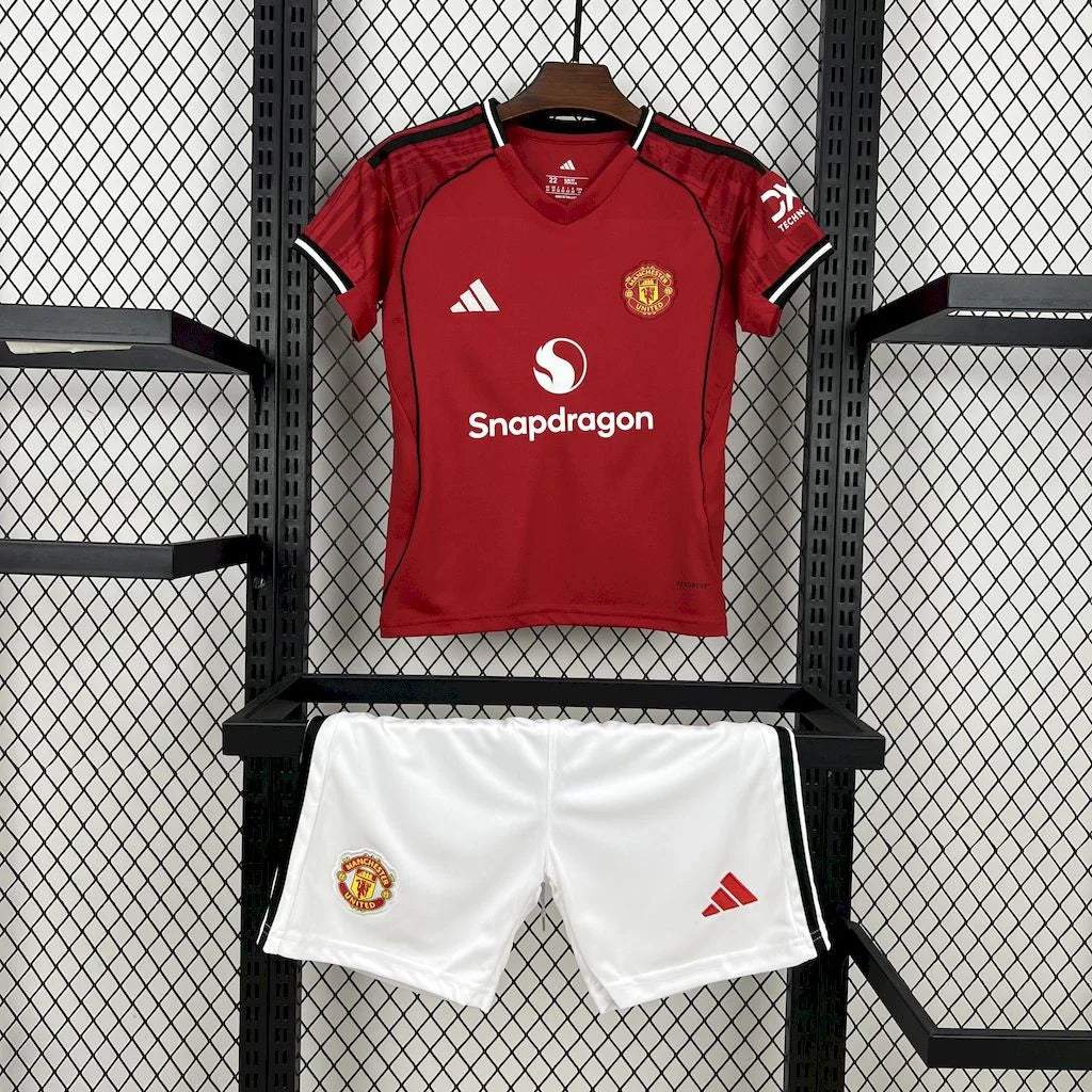 Manchester United 2025/2026 Home Jersey Kids Size