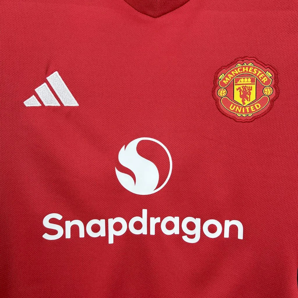 Manchester United 2025/2026 Home Jersey Kids Size