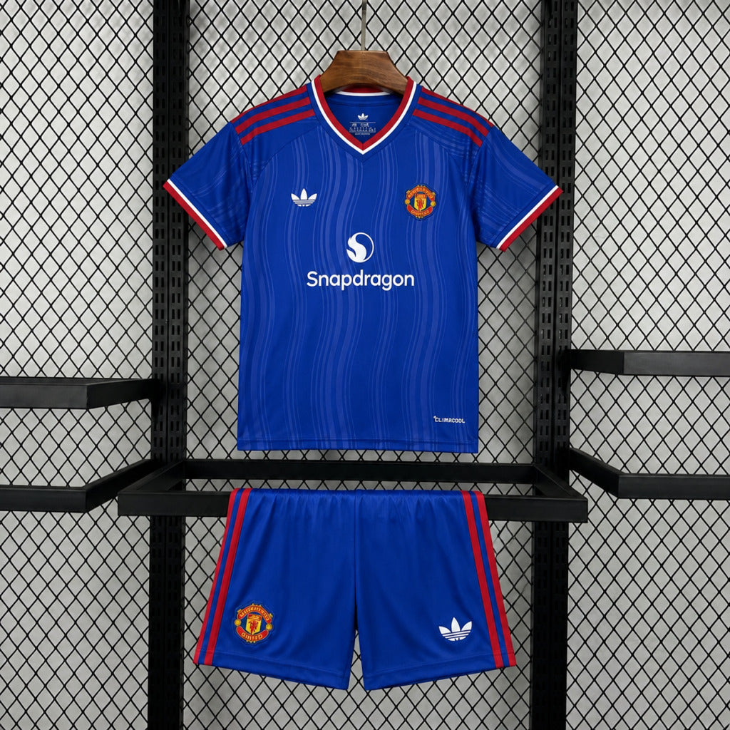 Manchester United 2026/2027 Away Kids Jersey Kit