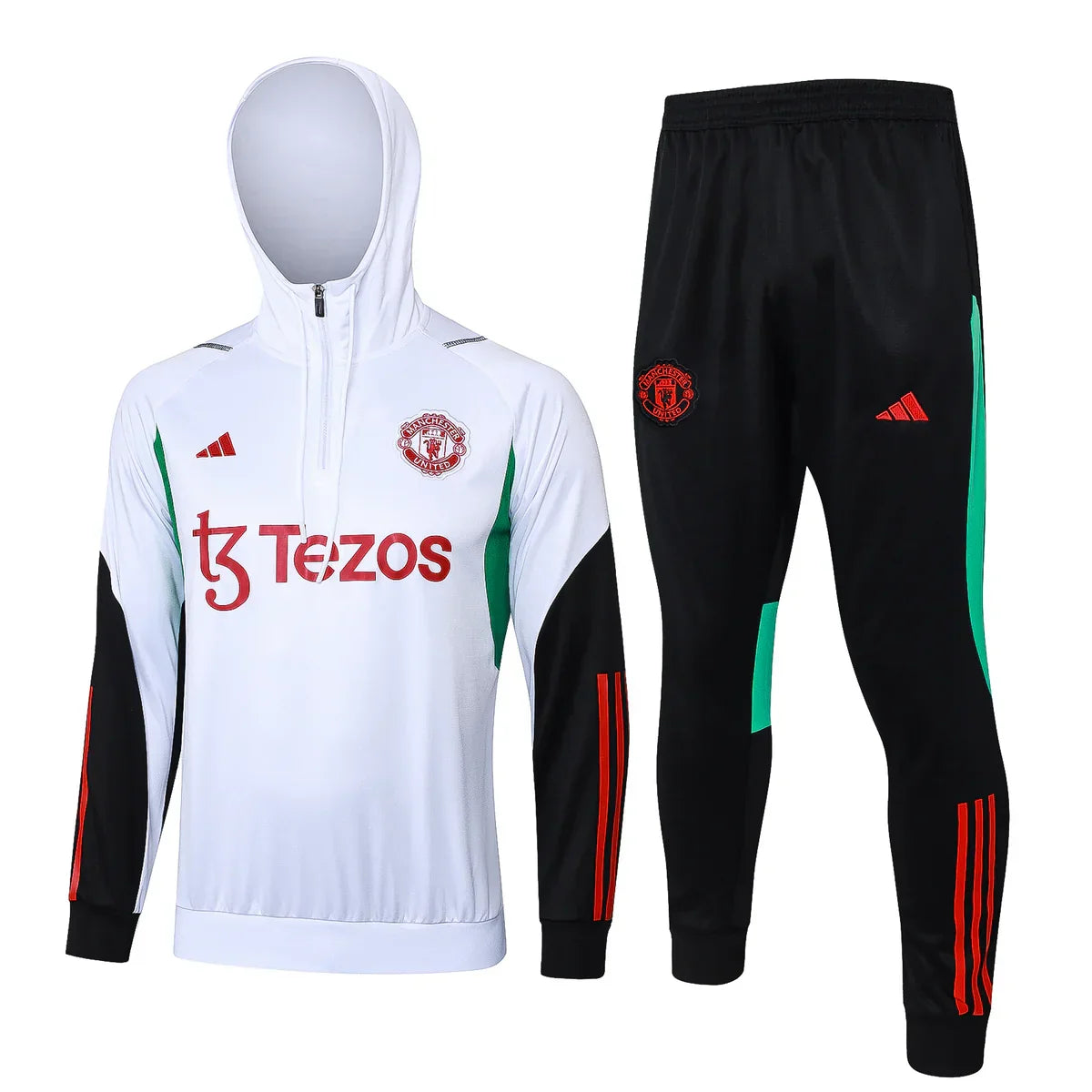 Manchester United White And Black Tracksuit