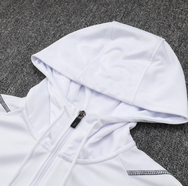 Manchester United White And Black Tracksuit