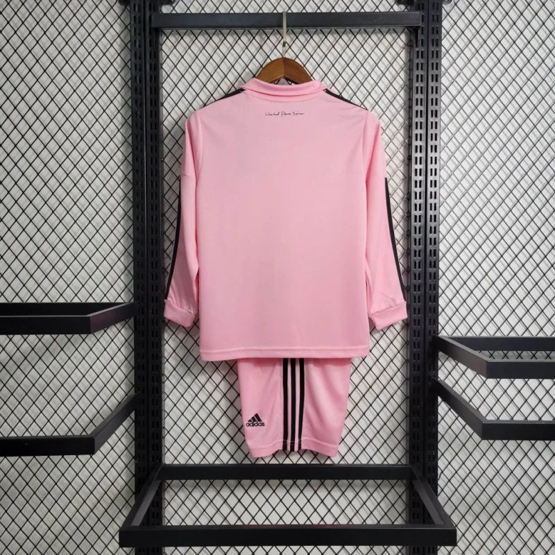 Miami 2023/2024 Home Pink Long Sleeve Jersey Kids Size