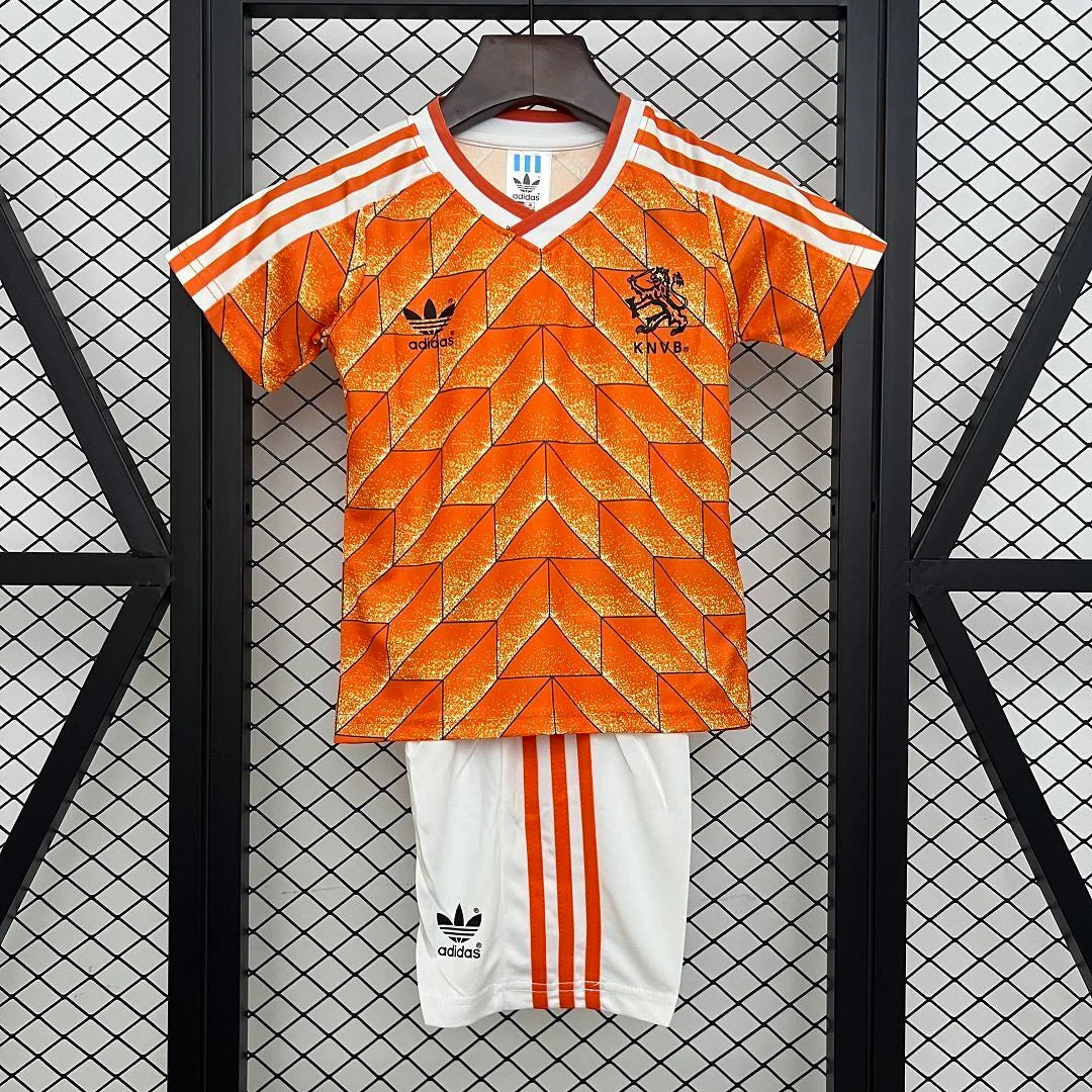 Netherlands 1998 Home Retro Kit Kids Size