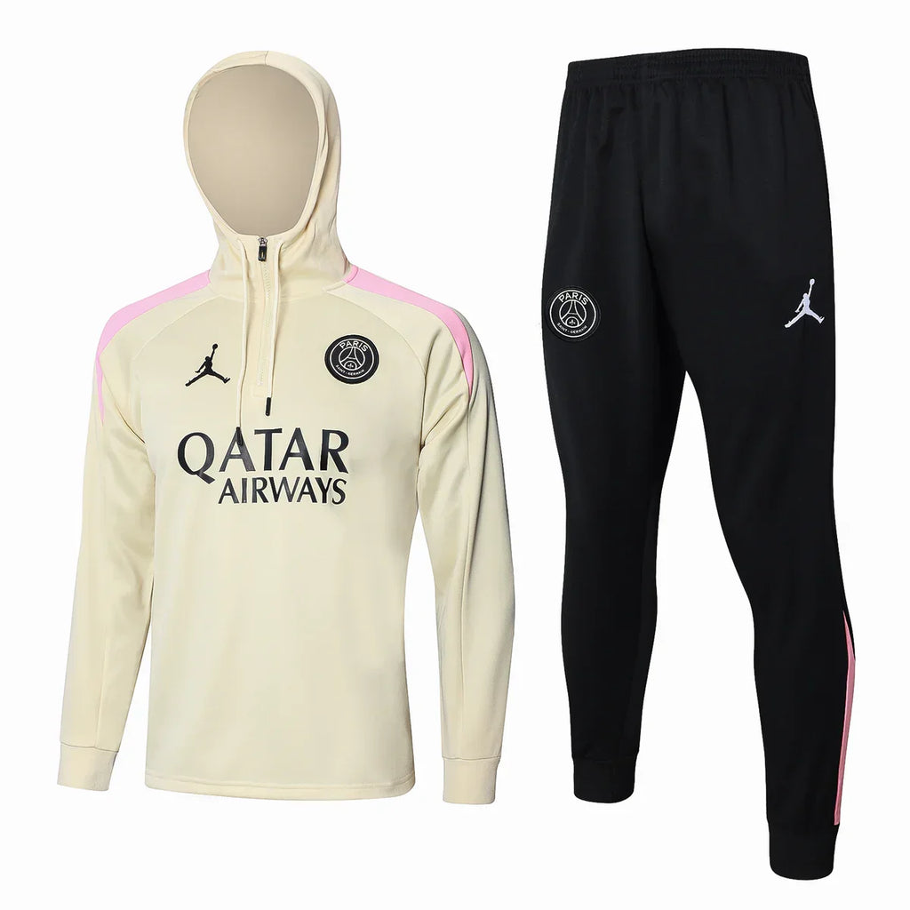 Paris Beige and Black Tracksuit
