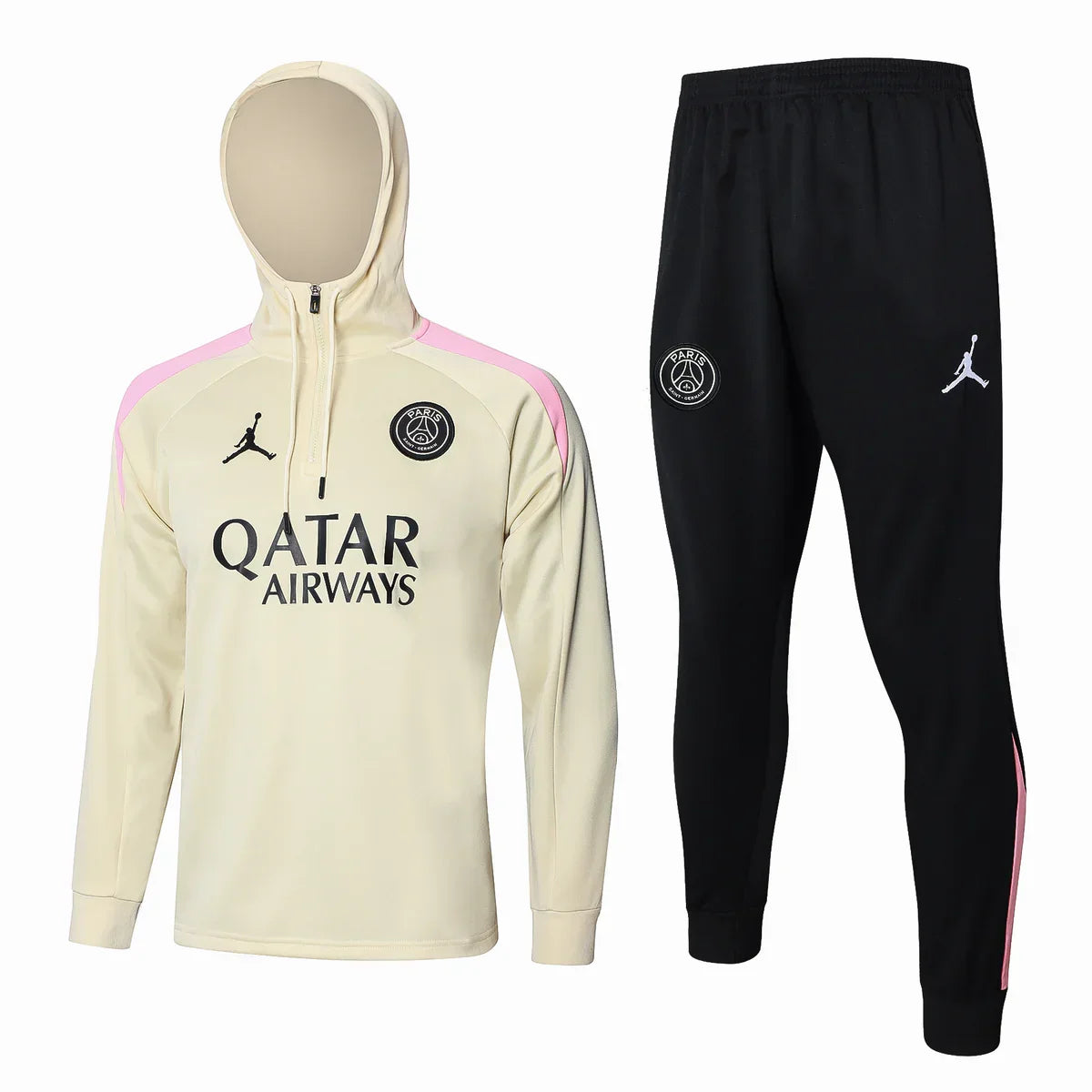 Paris Beige and Black Tracksuit