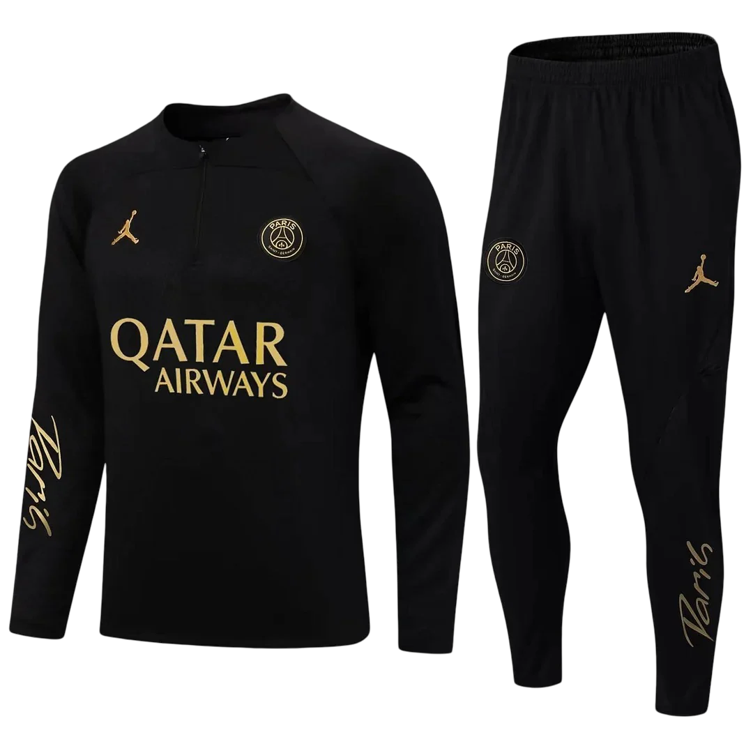 Paris Black and Gold Tracksuit