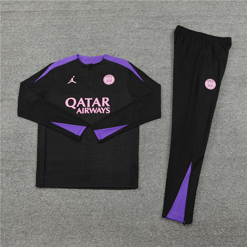 Paris Black and Purple Tracksuit