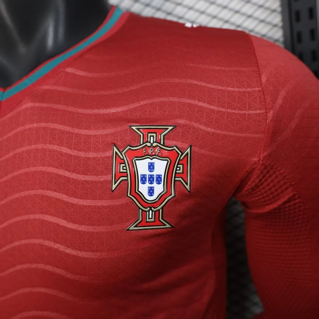 Portugal 2026 Home Long Sleeve Player Jersey
