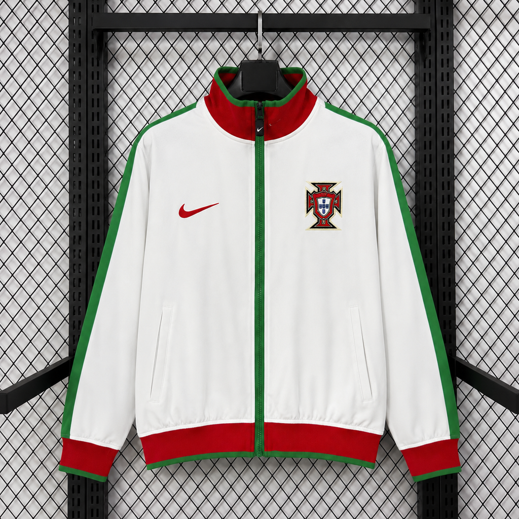 Portugal 2026 World Cup White Trench Coat