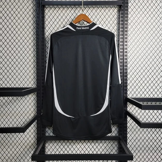 Real Madrid 2006/2007 Away Long Sleeve Retro Jersey