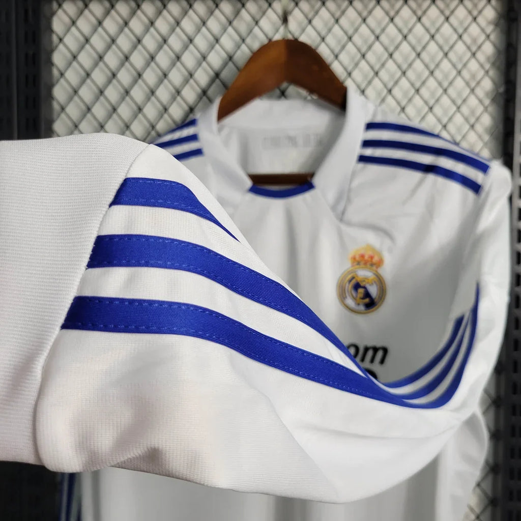 Real Madrid 2010/2011 Home Long Sleeve Retro Jersey