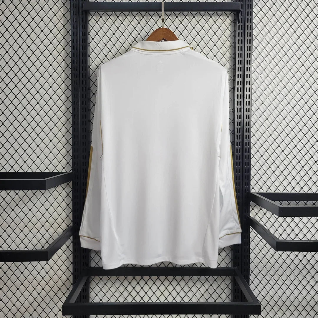 Real Madrid 2011/2012 Home Long Sleeve Retro Jersey