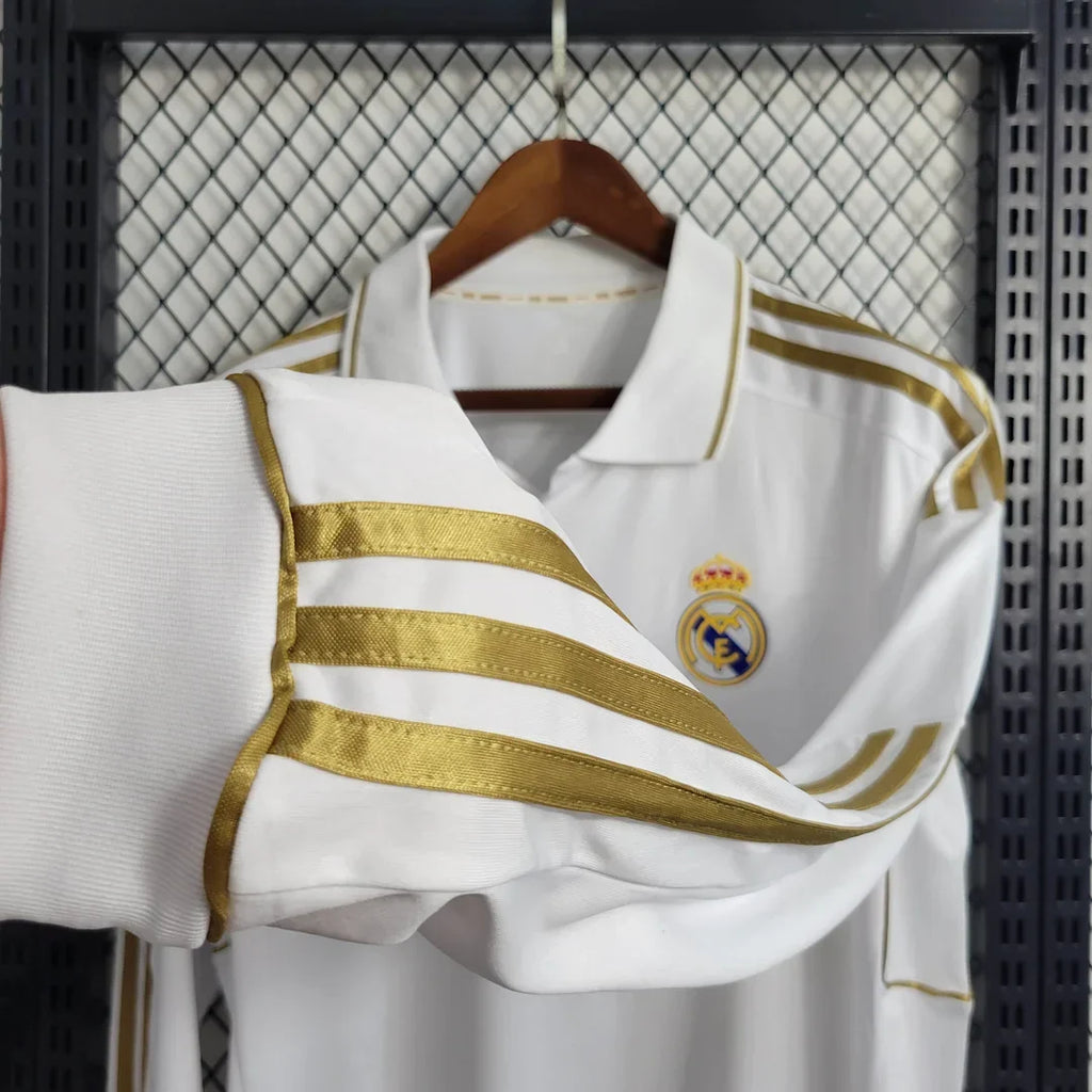 Real Madrid 2011/2012 Home Long Sleeve Retro Jersey