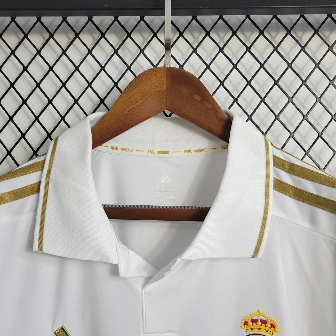 Real Madrid 2011/2012 Home Long Sleeve Retro Jersey